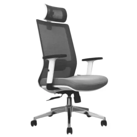 Кресло SitUp MADRID (Мадрид) Chrome (сетка Grey/ткань Grey)
